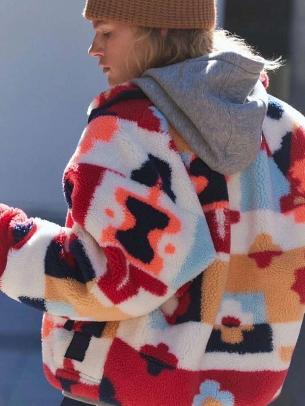 Hit The Slopes Printed Fleece Jacket - Picture 2 of 3